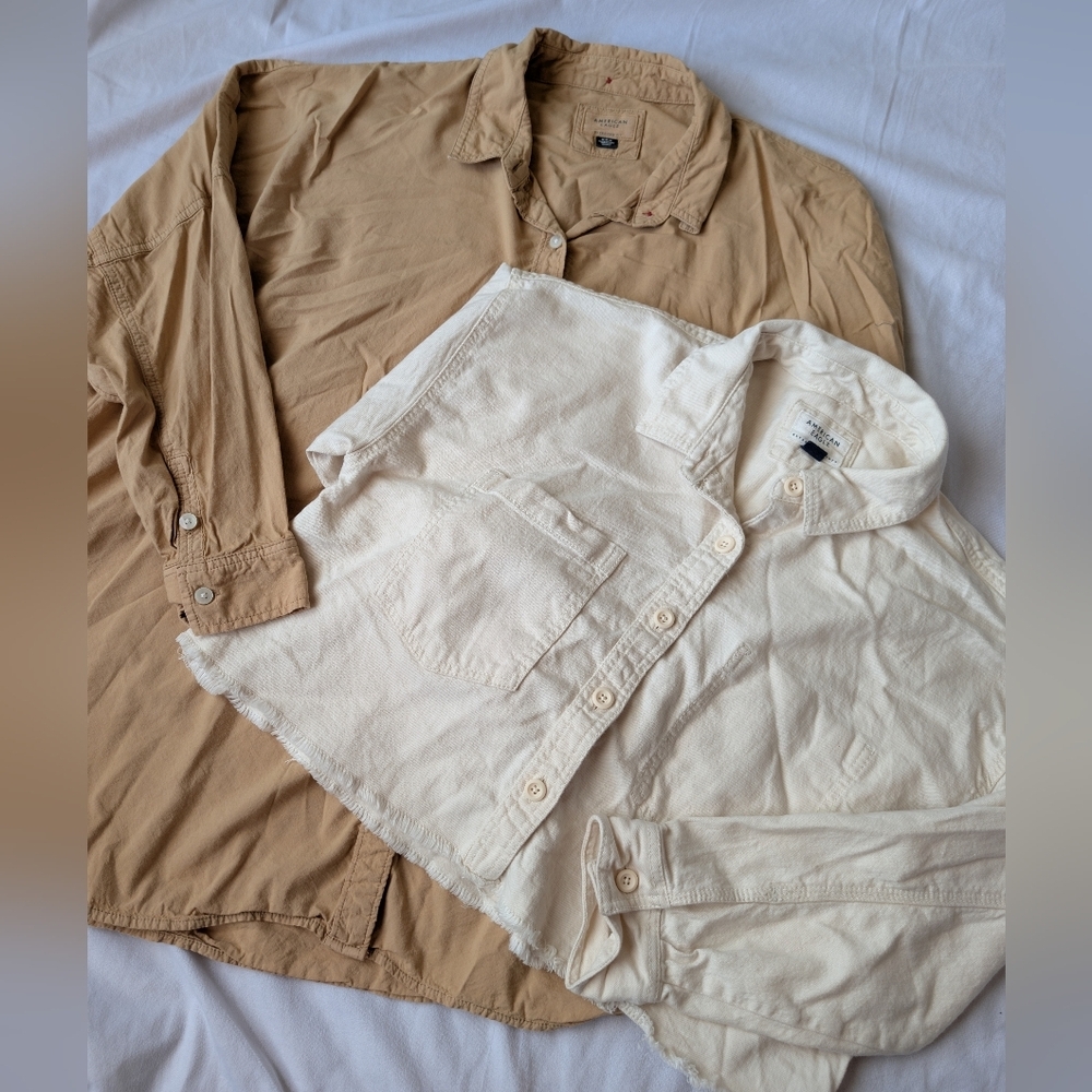 (2 For One!) American Eagle Fall Button Up Size medium